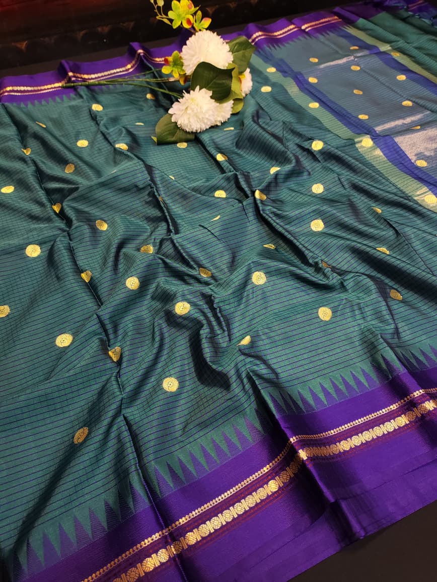 Premium Varanasi Saree in Silk Fabric with Elegant Zari Design