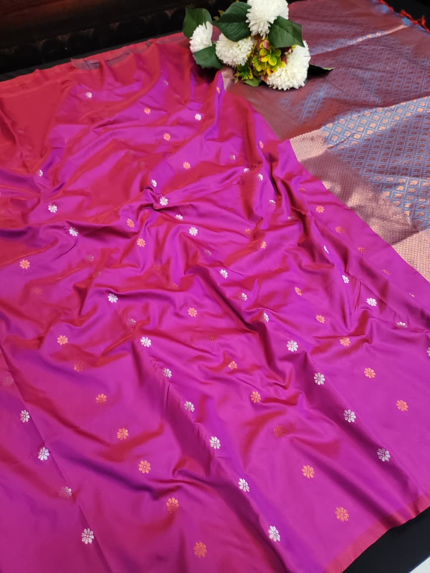 Padhumai Soft Silk Saree in premium Zari Soft Silk for festival wear
