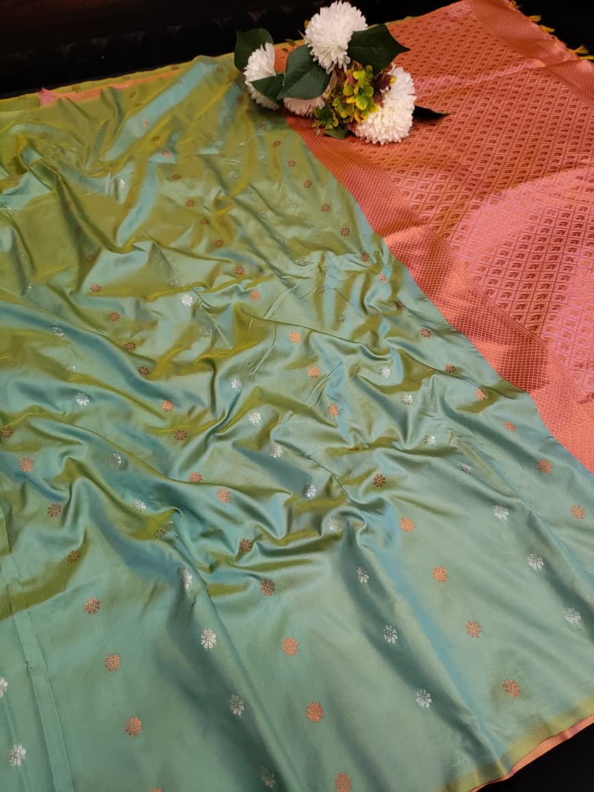 Padhumai Zari Soft Silk Saree for |Party & Festival Wear| P02