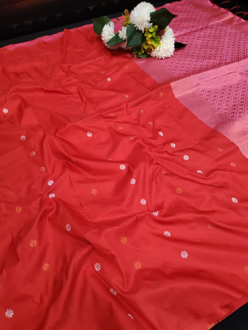 Padhumai Zari Soft Silk Saree for |Party & Festival Wear| P07