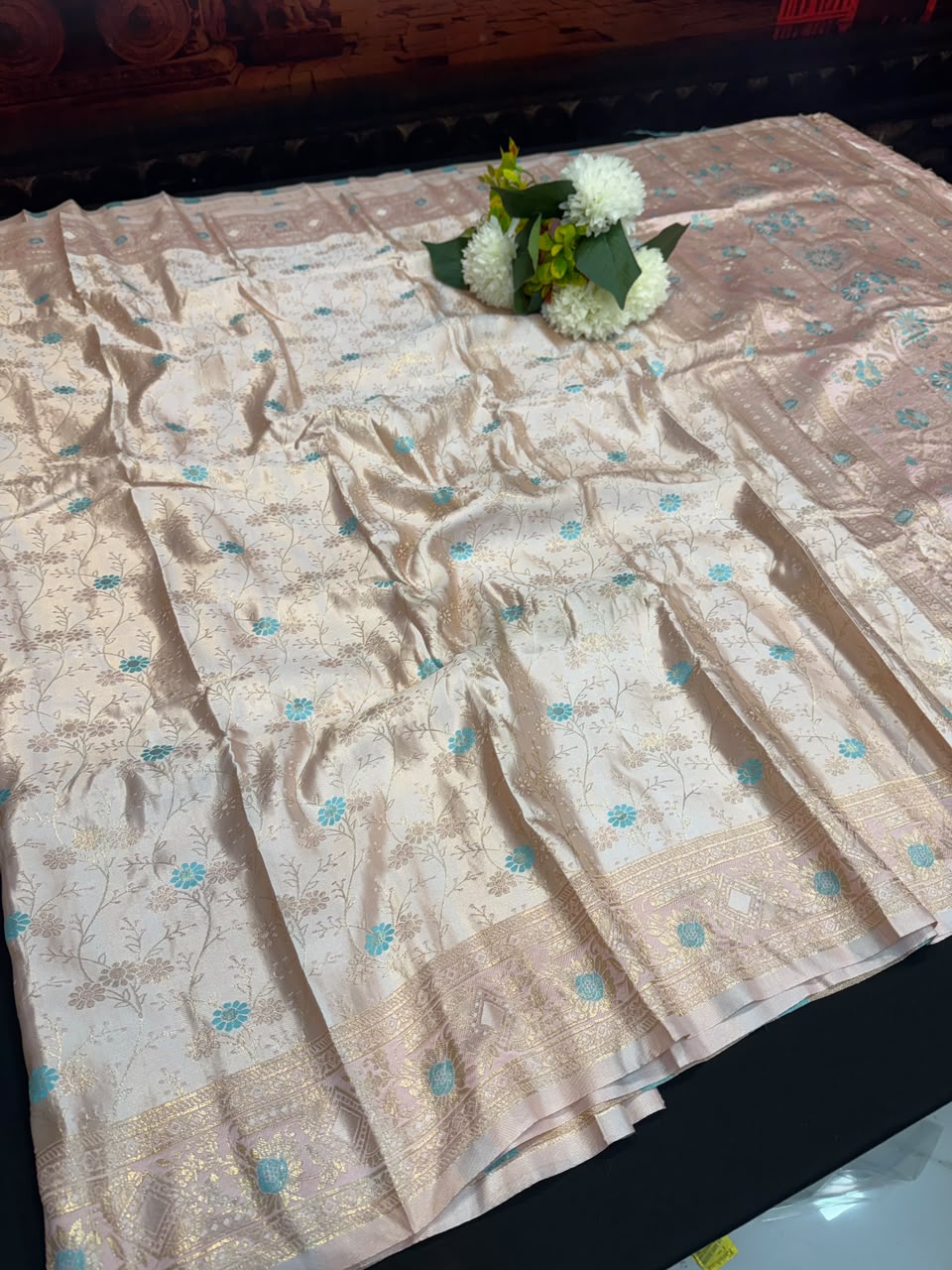 Nangai Satin Soft Saree with |Jacquard Blouse| PNG23