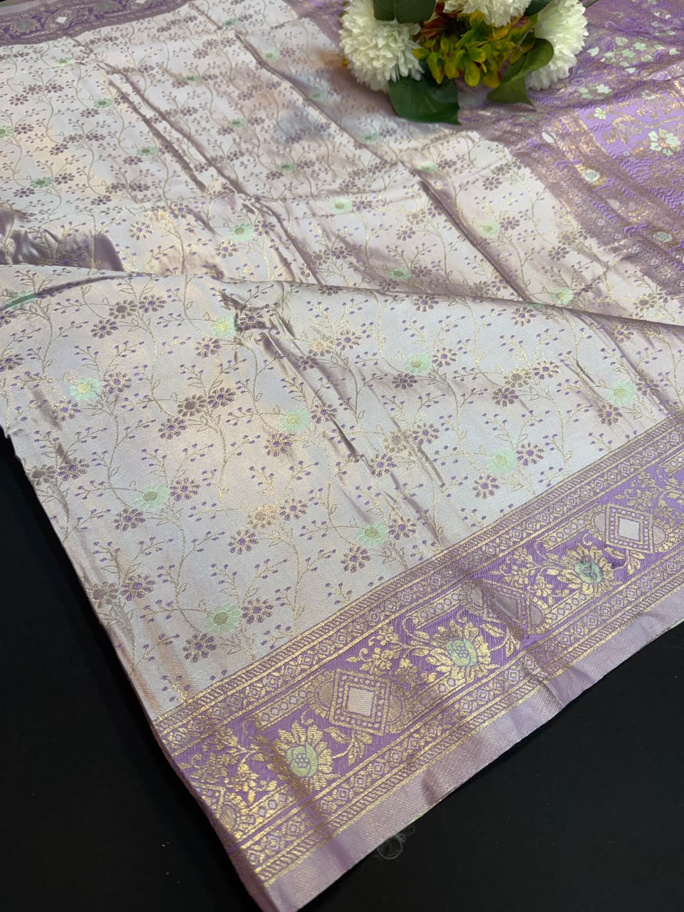 Nangai Satin Soft Saree with |Jacquard Blouse| PNG27