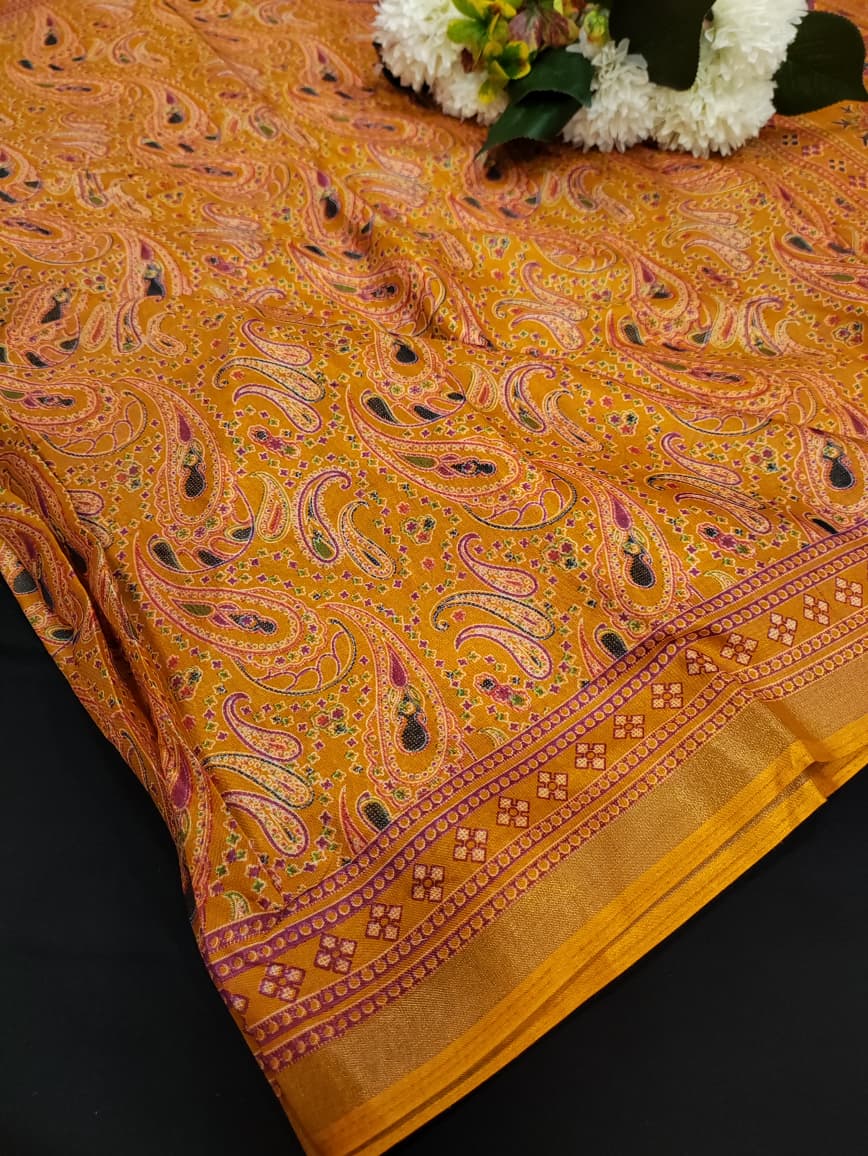 Malmal Peding Cotton Saree MU36