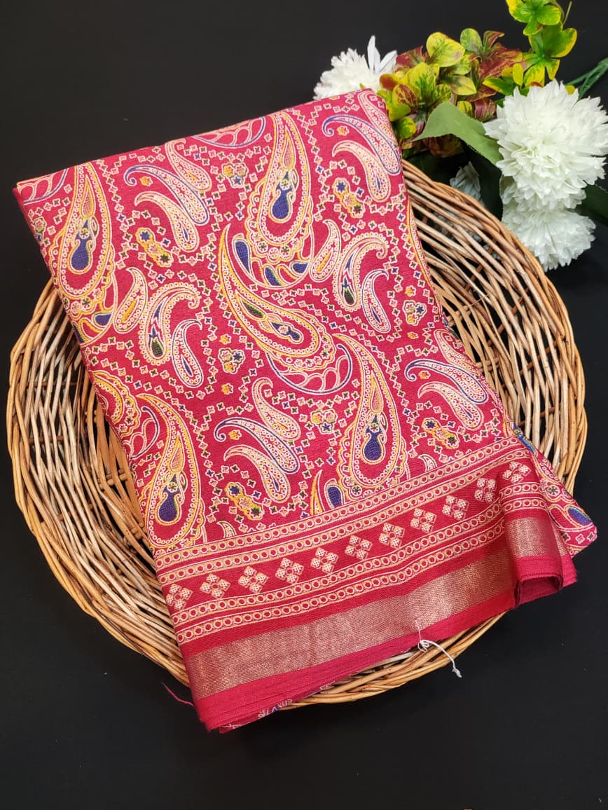 Malmal Peding Cotton Saree MU37