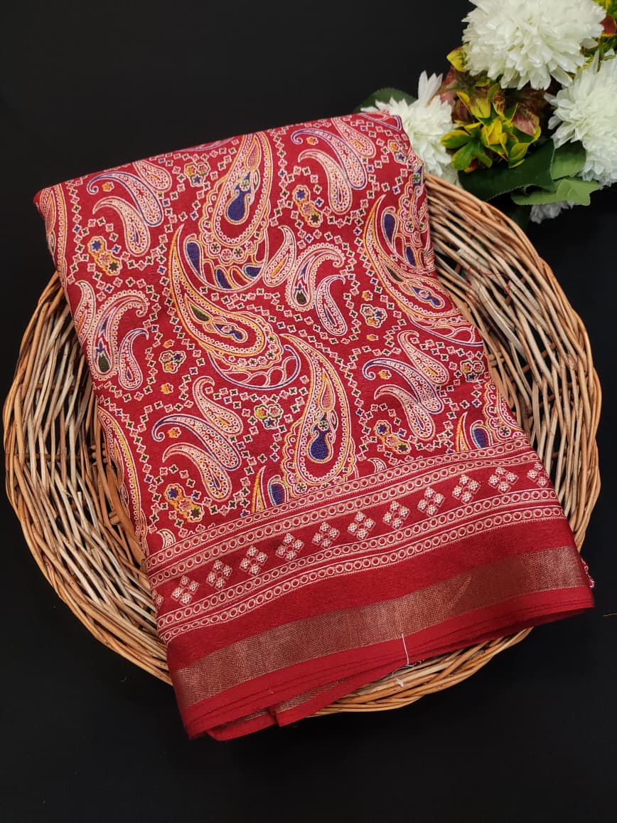Malmal Peding Cotton Saree MU39