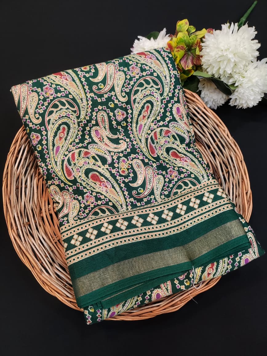 Malmal Peding Cotton Saree MU42