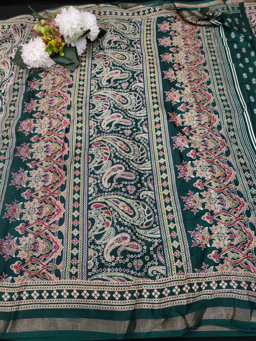 Malmal Peding Cotton Saree MU42