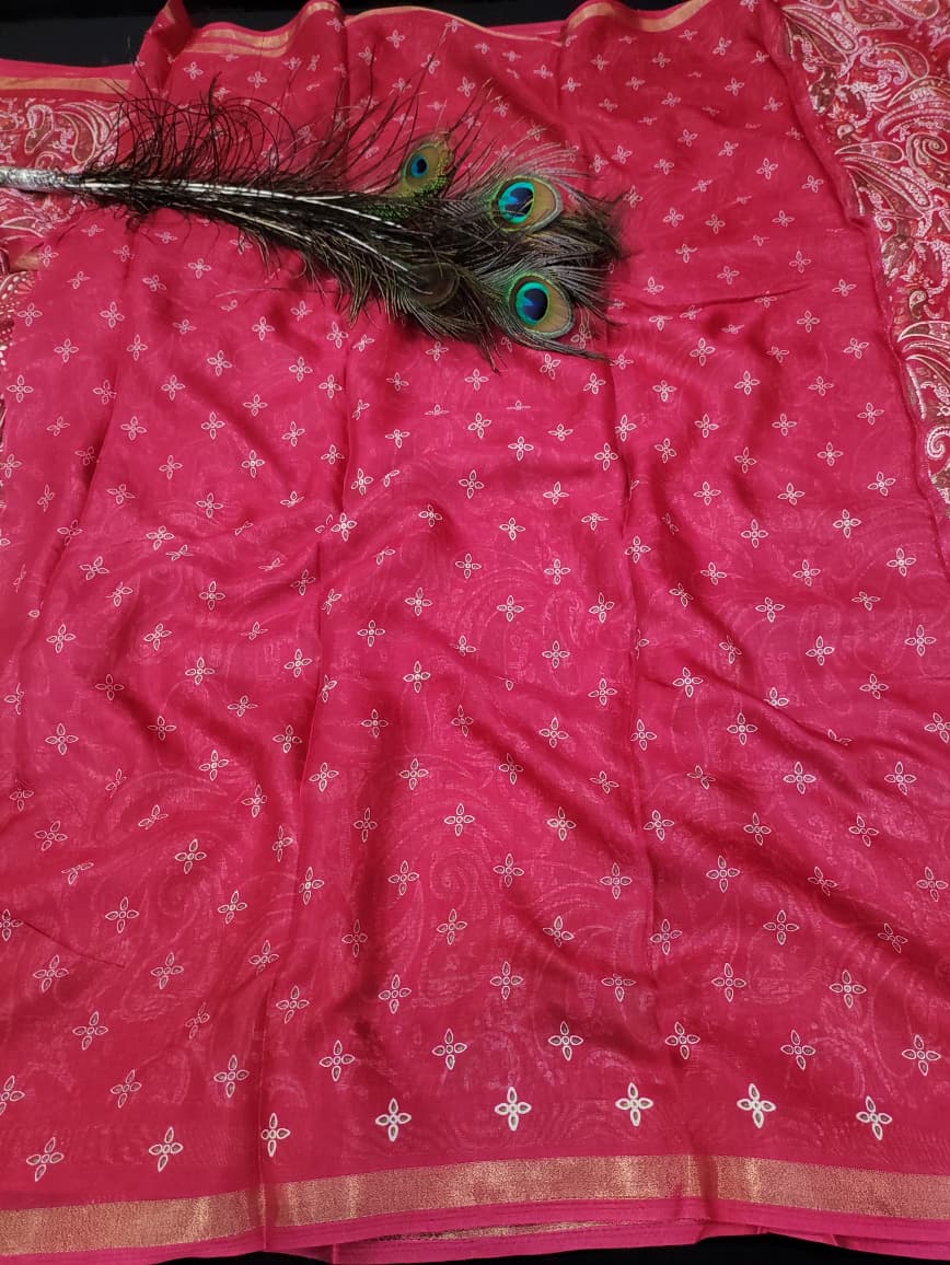 Malmal Peding Cotton Saree MU43