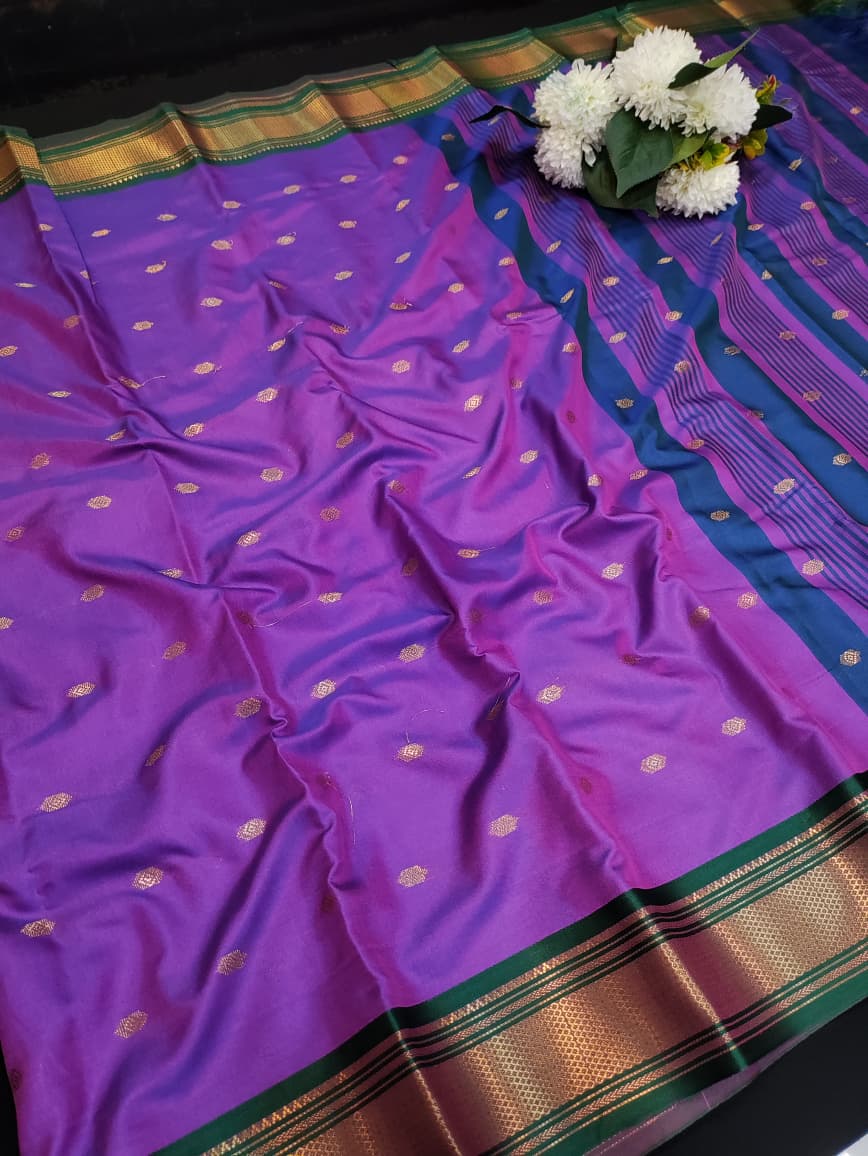 Ruby Soft Silk Saree with |Zari Work| R01