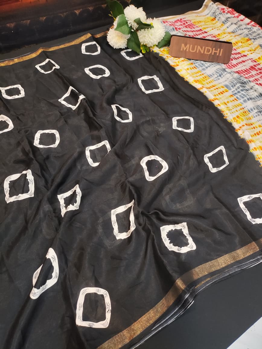 Malmal Cotton Saree | MU45