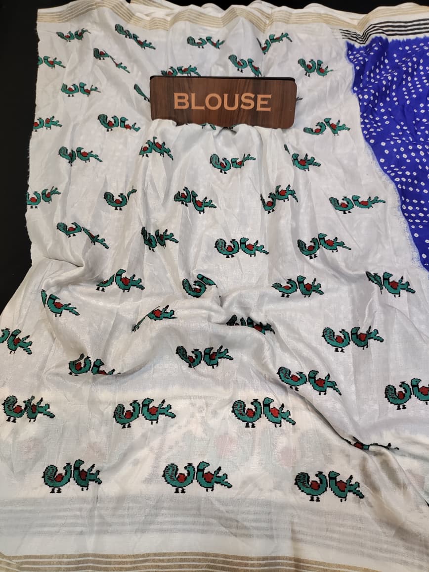 Malmal Cotton Saree | MU52