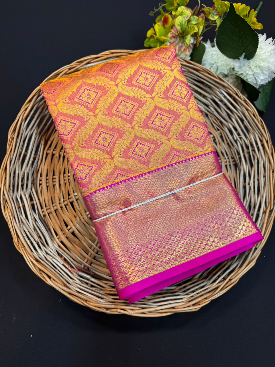 Kanmani Pattu Mix Wedding Saree – Elegant Traditional Silk Look| PW38