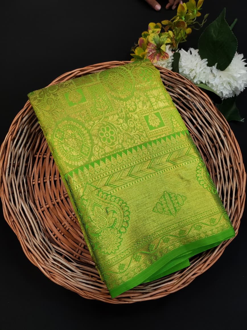 Kanmani Pattu Mix Wedding Saree – Elegant Traditional Silk Look| PW39