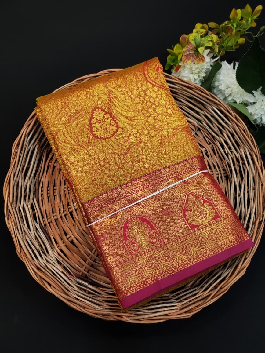 Kanmani Pattu Mix Wedding Saree – Elegant Traditional Silk Look| PW42