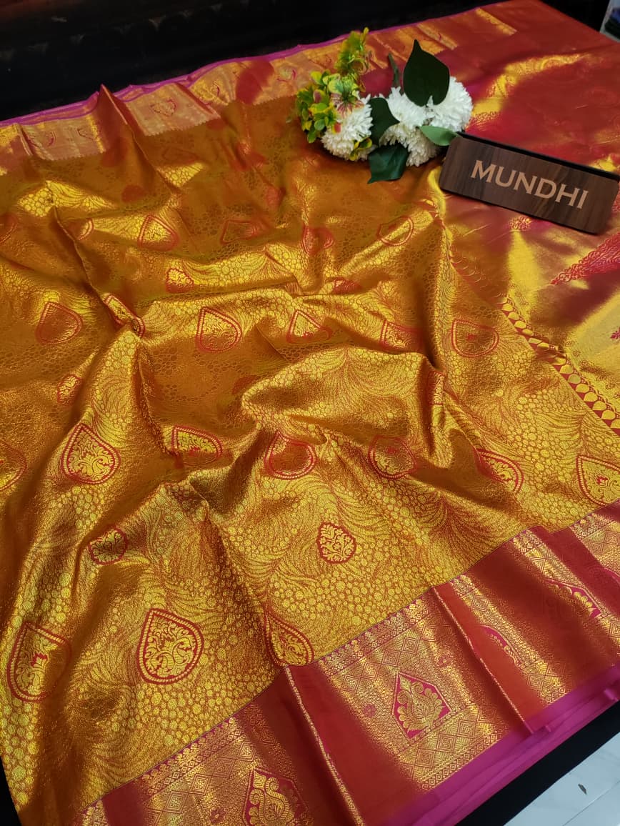 Kanmani Pattu Mix Wedding Saree – Elegant Traditional Silk Look| PW42