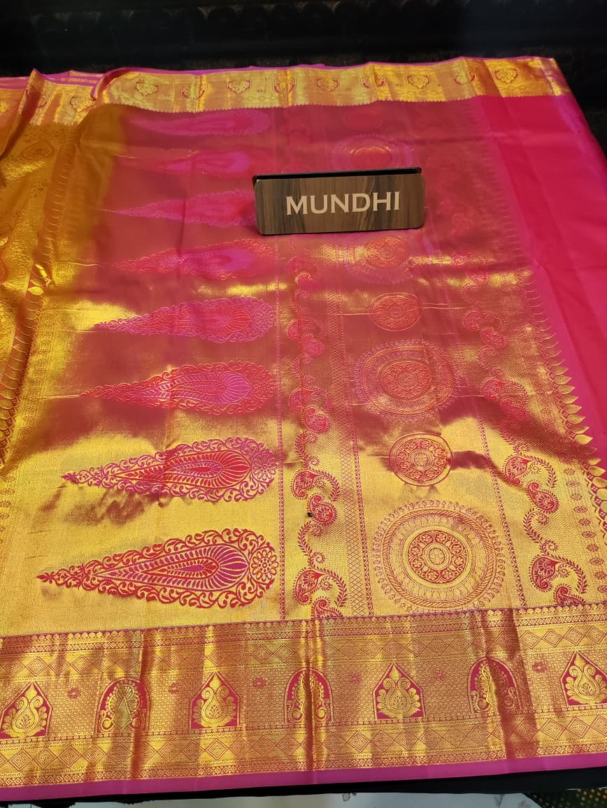 Kanmani Pattu Mix Wedding Saree – Elegant Traditional Silk Look| PW42