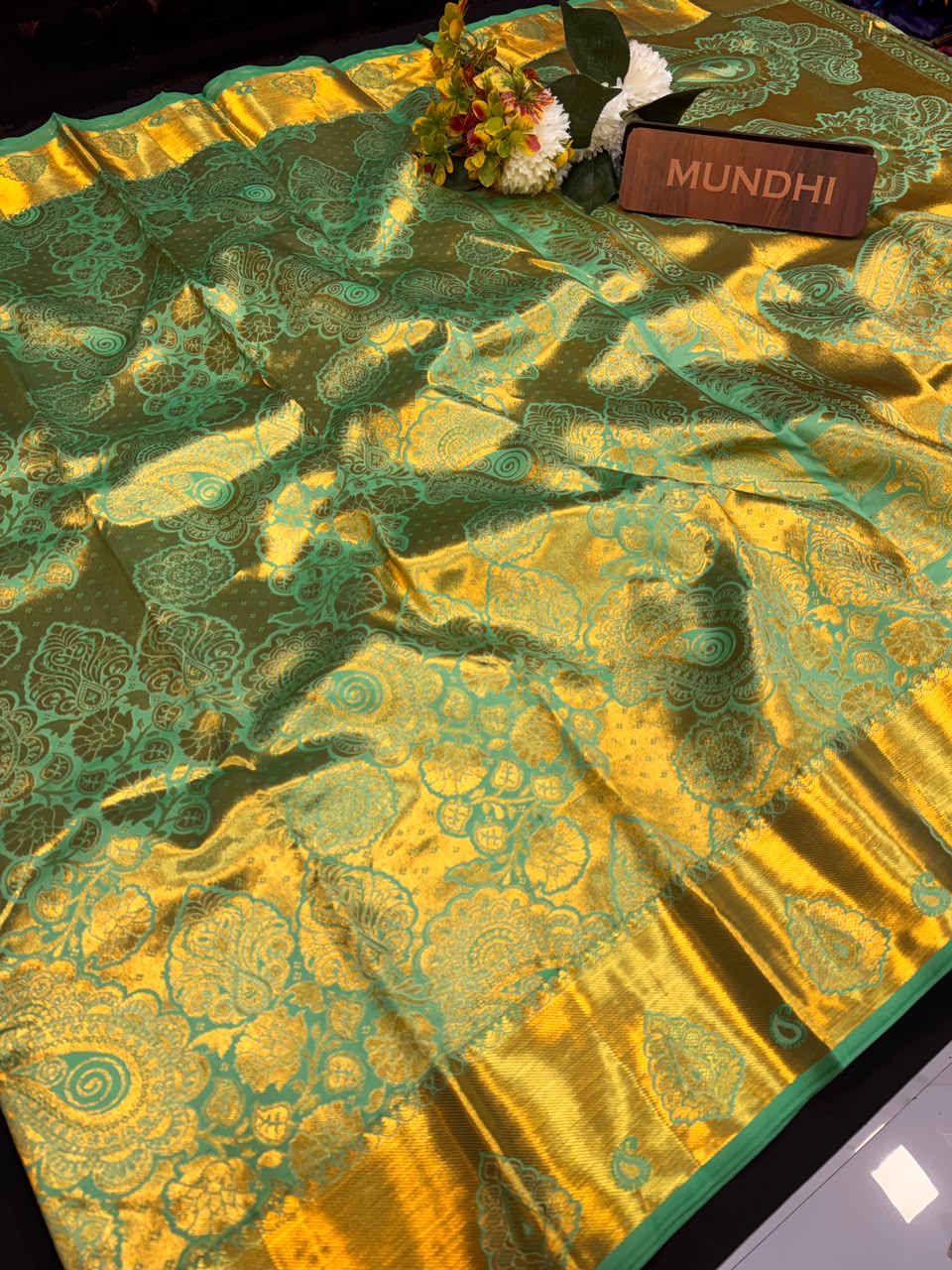 Kanmani Pattu Mix Wedding Saree – Elegant Traditional Silk Look| PW43