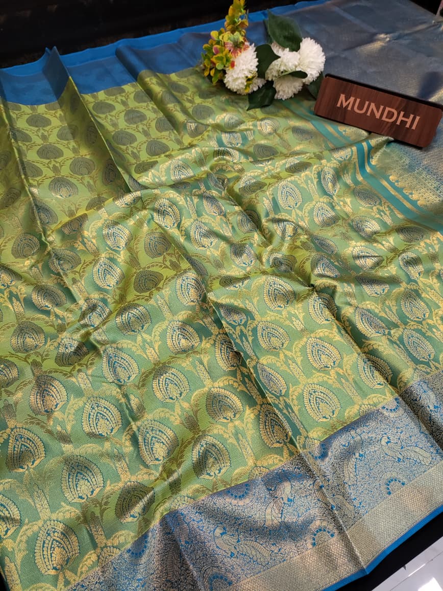 Kanmani Pattu Mix Wedding Saree – Elegant Traditional Silk Look| PW46