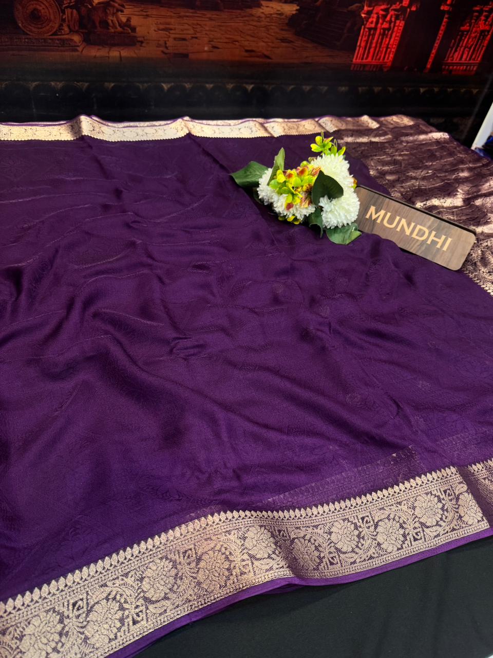 Siddharth Tarangini Fancy Saree | Zari Work | SDR08