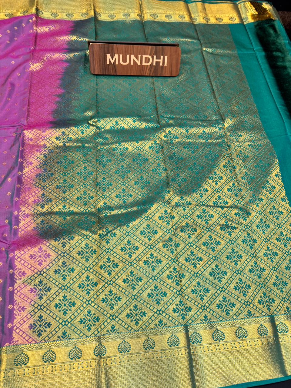 Vegan Silk Saree with |Zari Work for Women| VG01