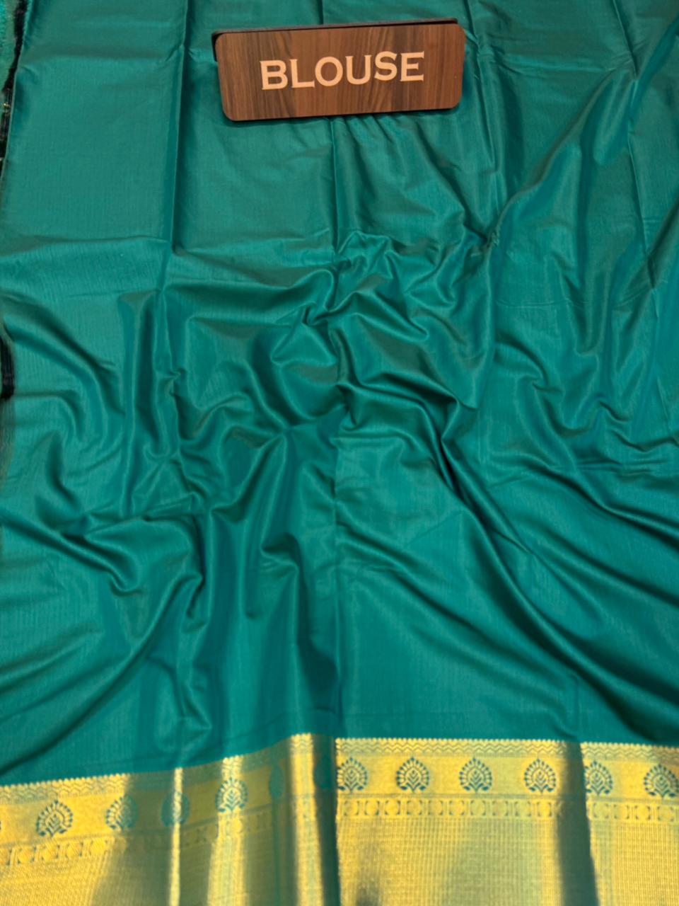 Vegan Silk Saree with |Zari Work for Women| VG01