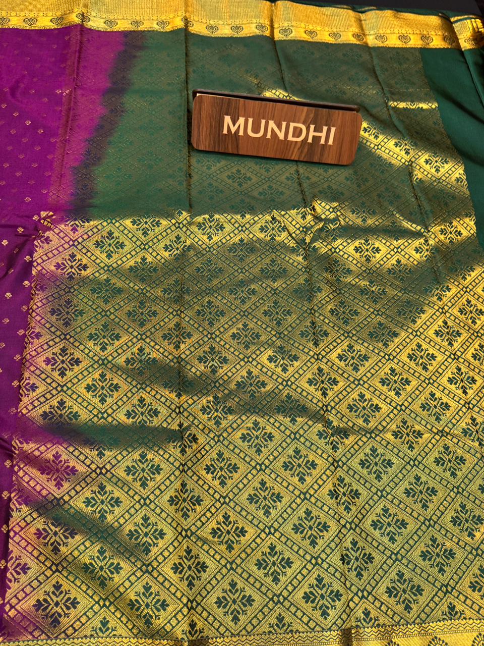 Vegan Silk Saree with |Zari Work for Women| VG08