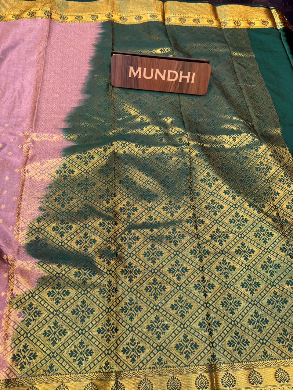 Vegan Silk Saree with |Zari Work for Women| VG09