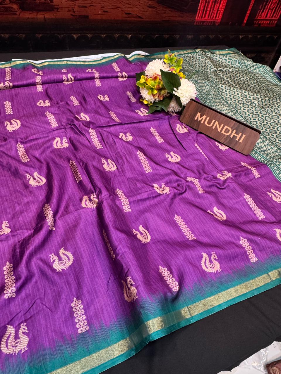 Morni Silk soft cotton saree for party wear women