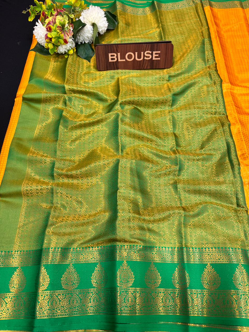 Mini Checked Vairaoosi Saree – Soft Silk Elegance| MK02