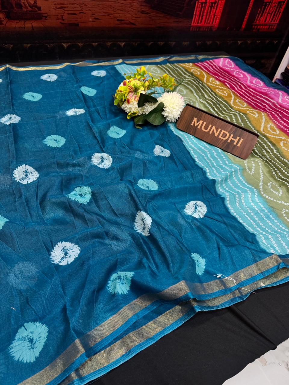 Malmal Cotton Saree | MU58