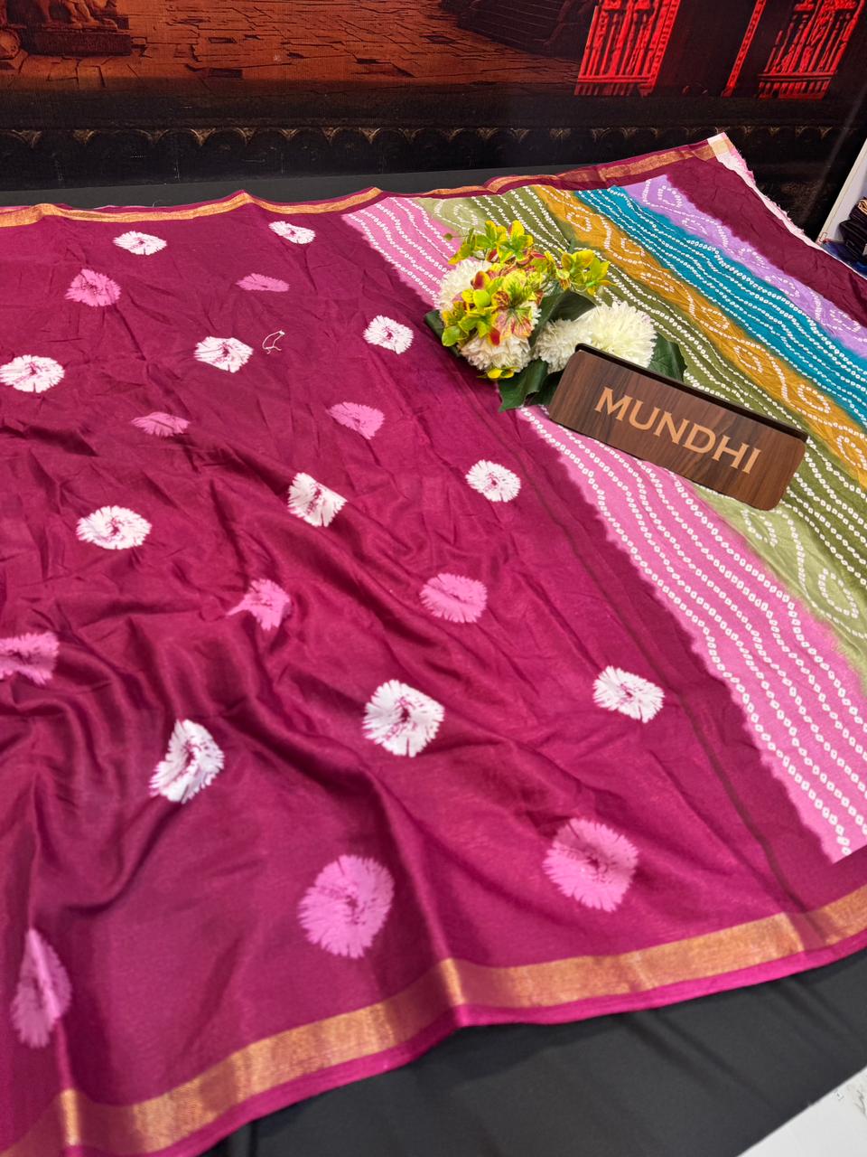 Malmal Cotton Saree | MU61