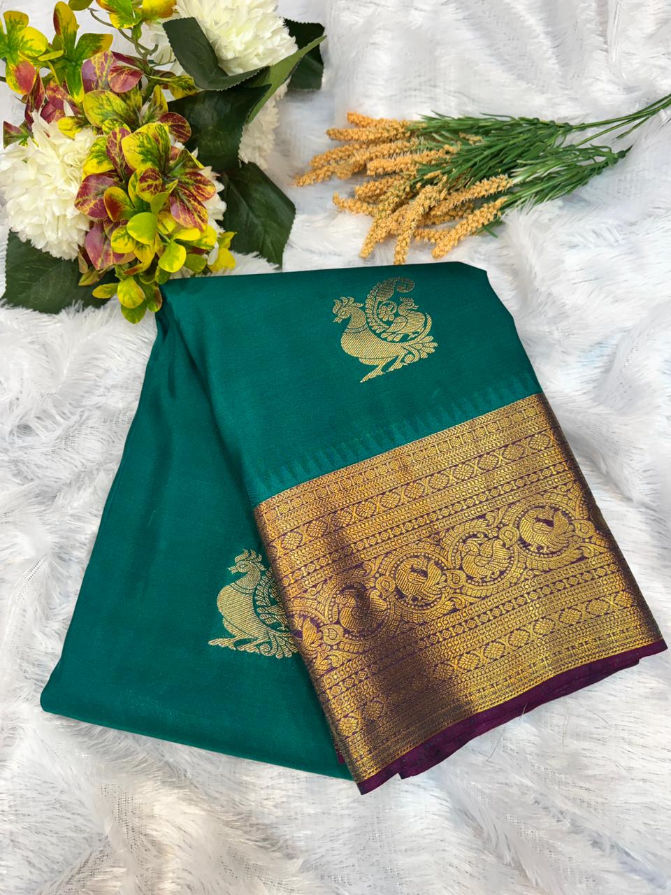 Pattu Mix Wedding Saree – Elegant Traditional Silk Look| PAT02
