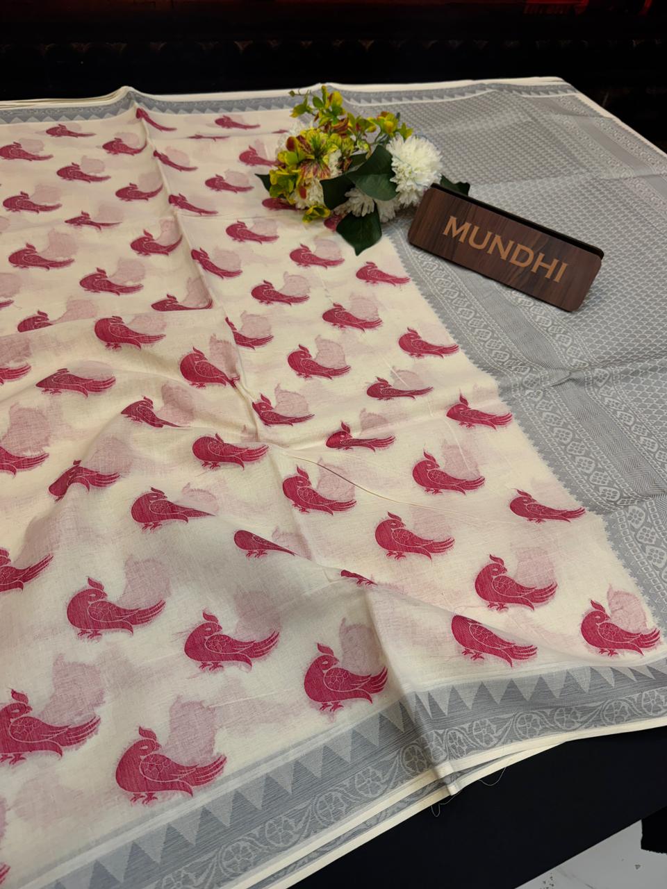 Summer Cool Cotton Saree in Cotton Type Fabric for Wedding Wear