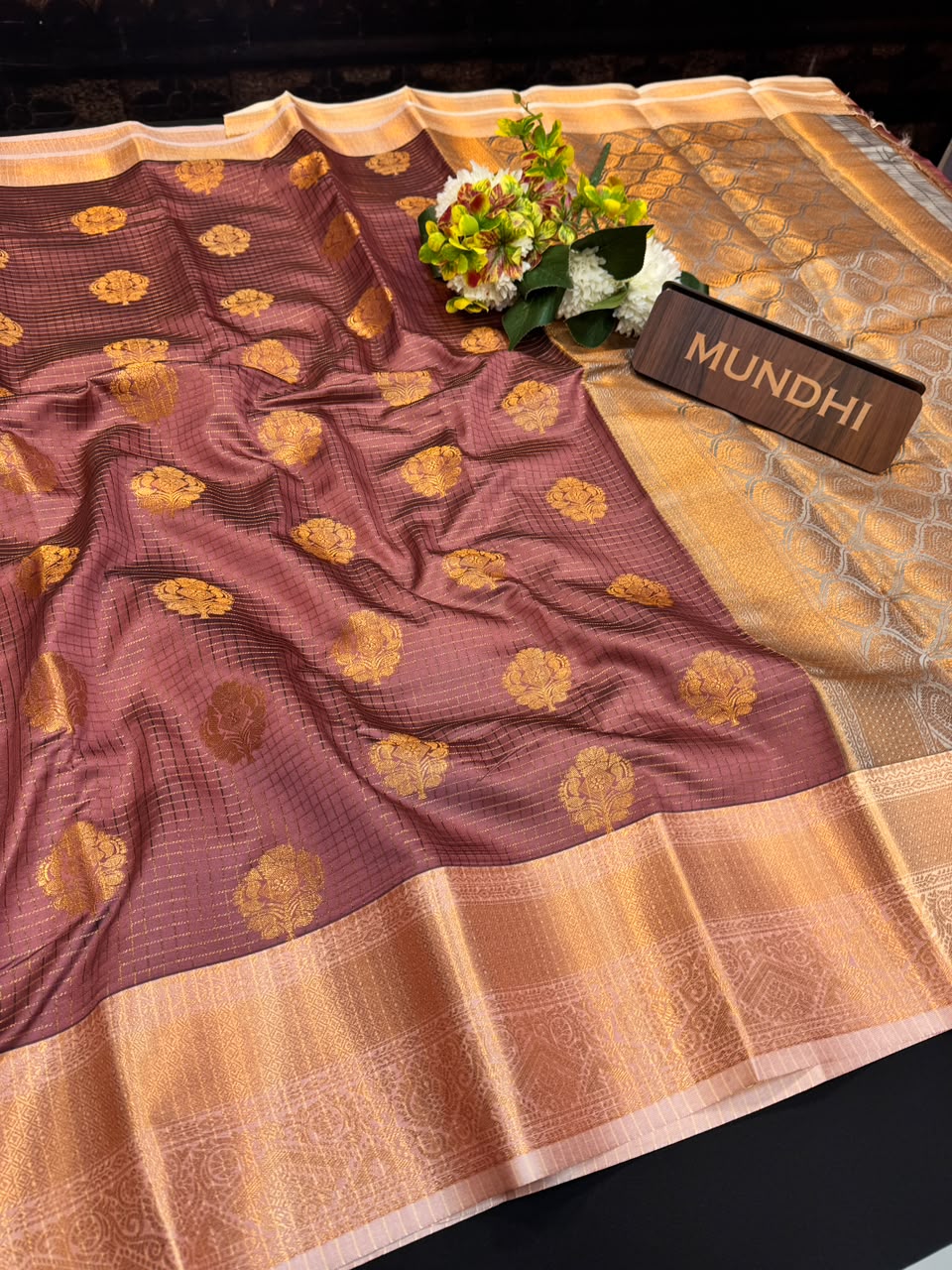Alamelu Banarasi Saree | Zari Work & Contrast Blouse | ALB05