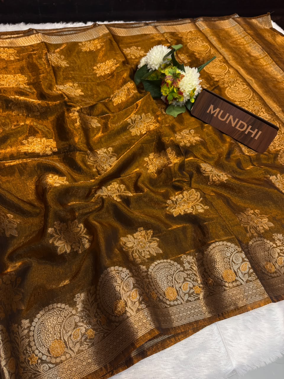 Siddharth Peacock Elegance fancy saree with zari work