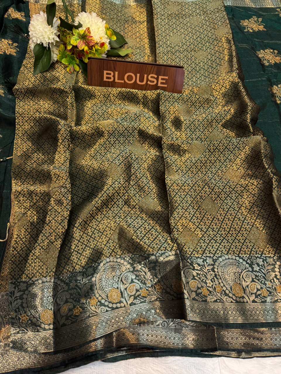Siddharth Peacock Elegance fancy saree with zari work
