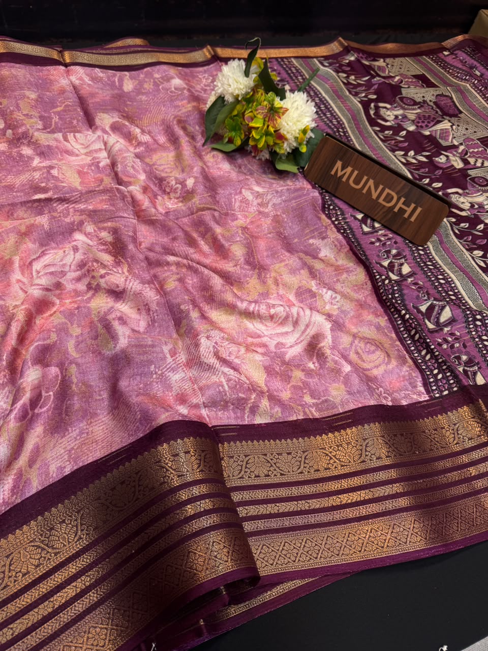 Vedika Fancy Saree | Zari & Print Design | VDK01
