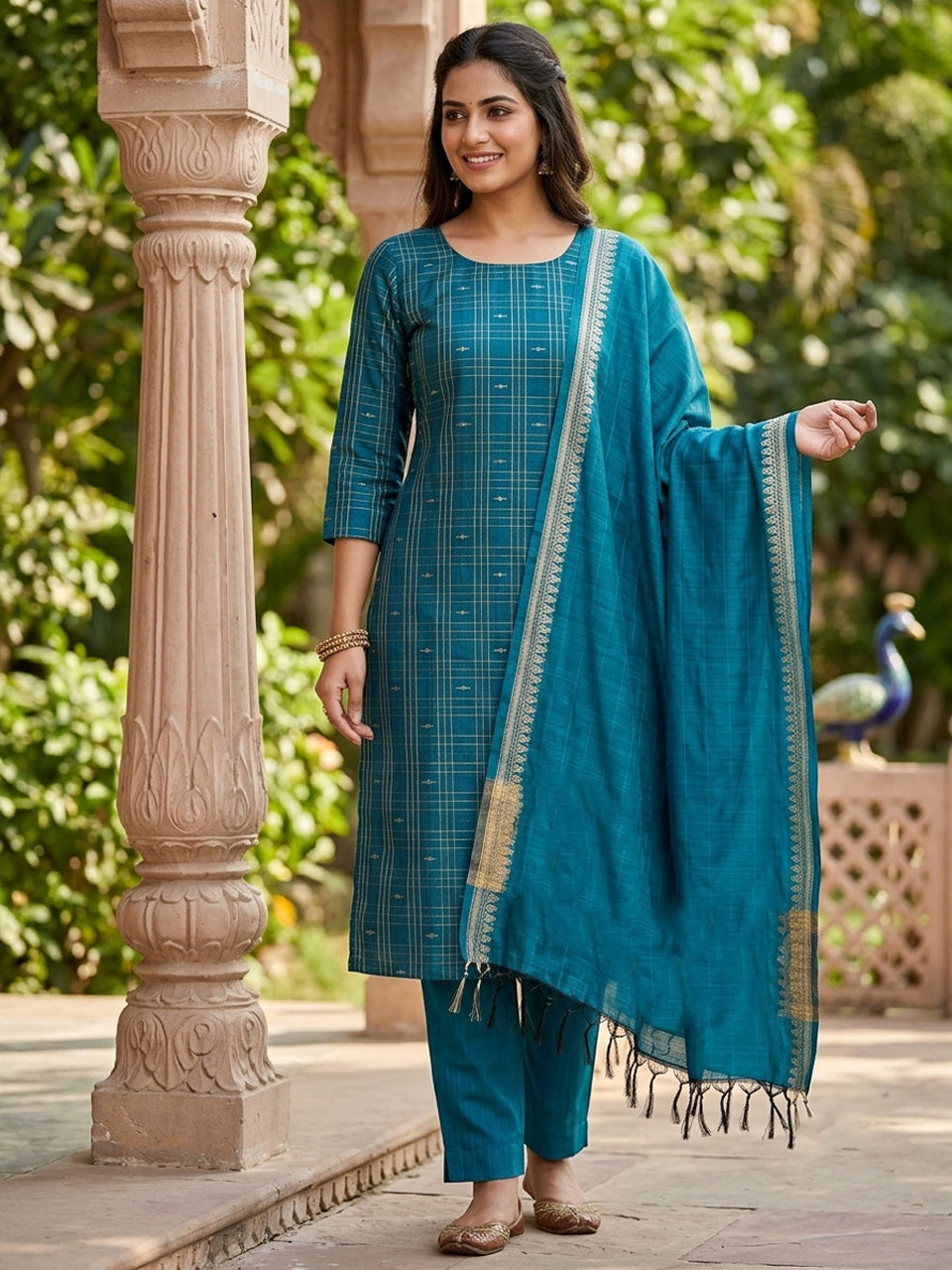 Shop this beautiful Chudithar Material online today