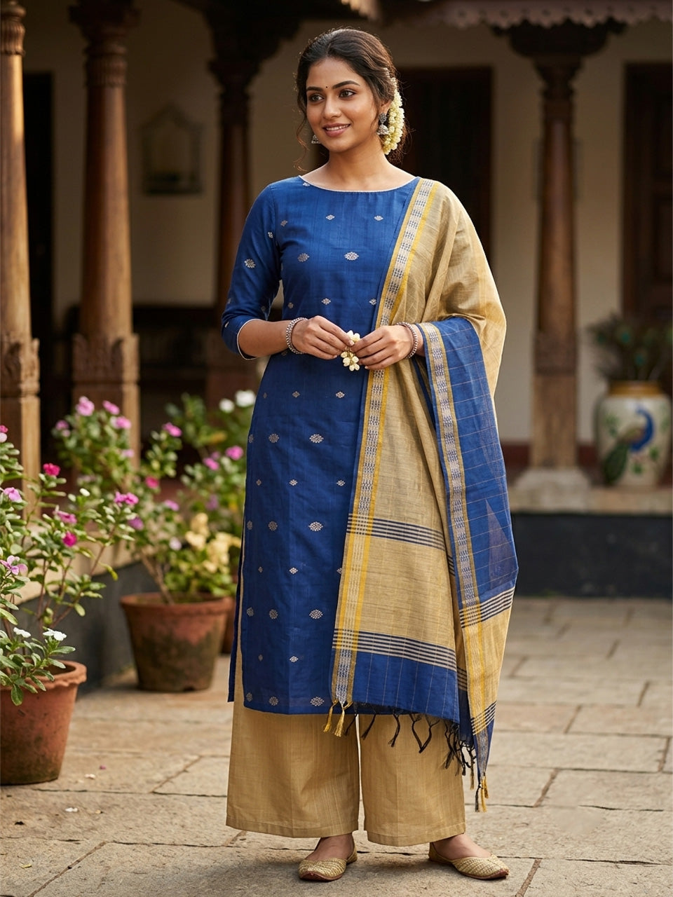 Shop this beautiful Chudithar Material online today
