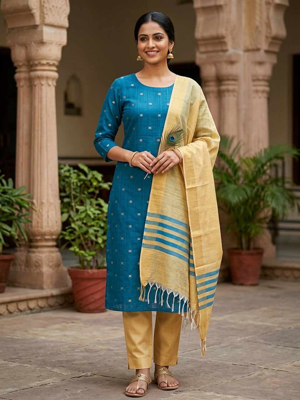Shop this beautiful Chudithar Material online today