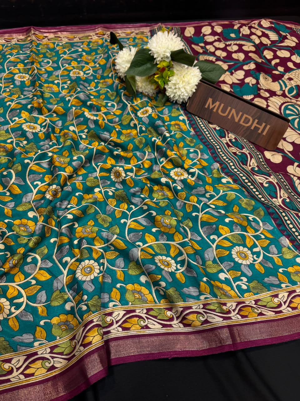 Maheshwari Silk Fancy Saree | Zari Work Design | MHW36