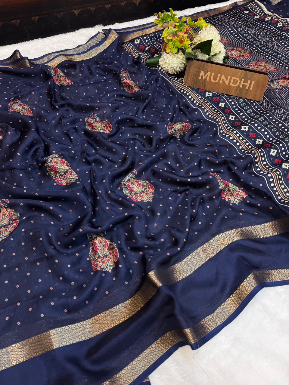 Love Today fancy saree with elegant zari work for women