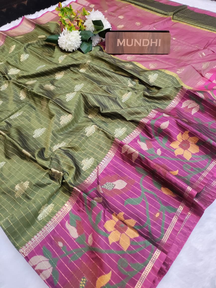 Celebrity Banarasi Raw Silk | Zari Work for Women | FV147