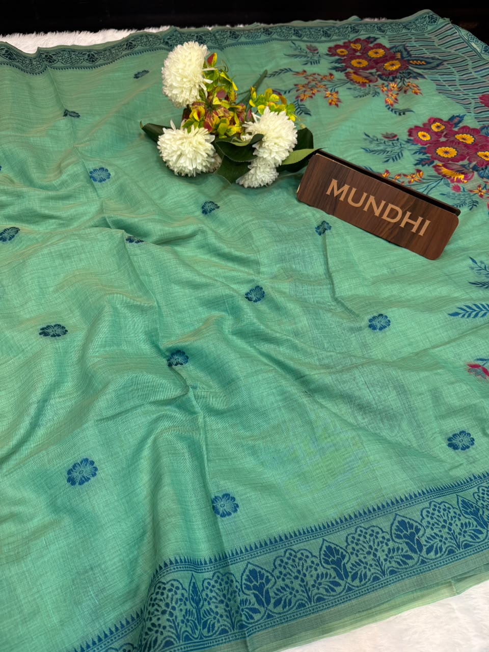 Nandani Cotton Saree with elegant thread work for women