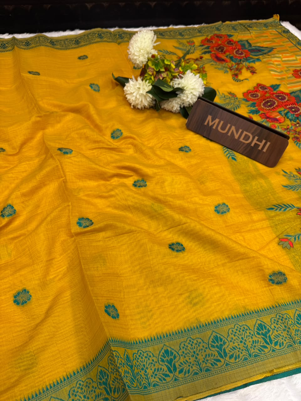 Nandani Cotton Saree with elegant thread work for women