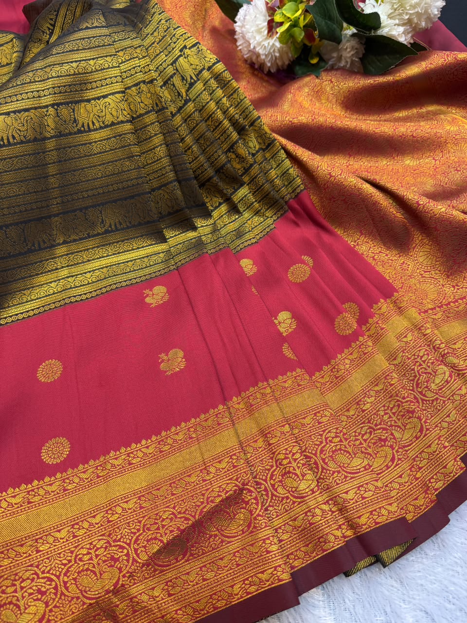 Mamitha Semi Silk Replica Saree for Women| SMR08