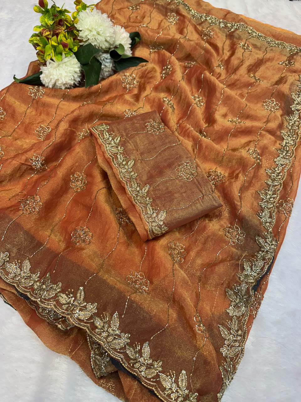 Kumari Space Silk Saree | Embroidery Work | KSP01