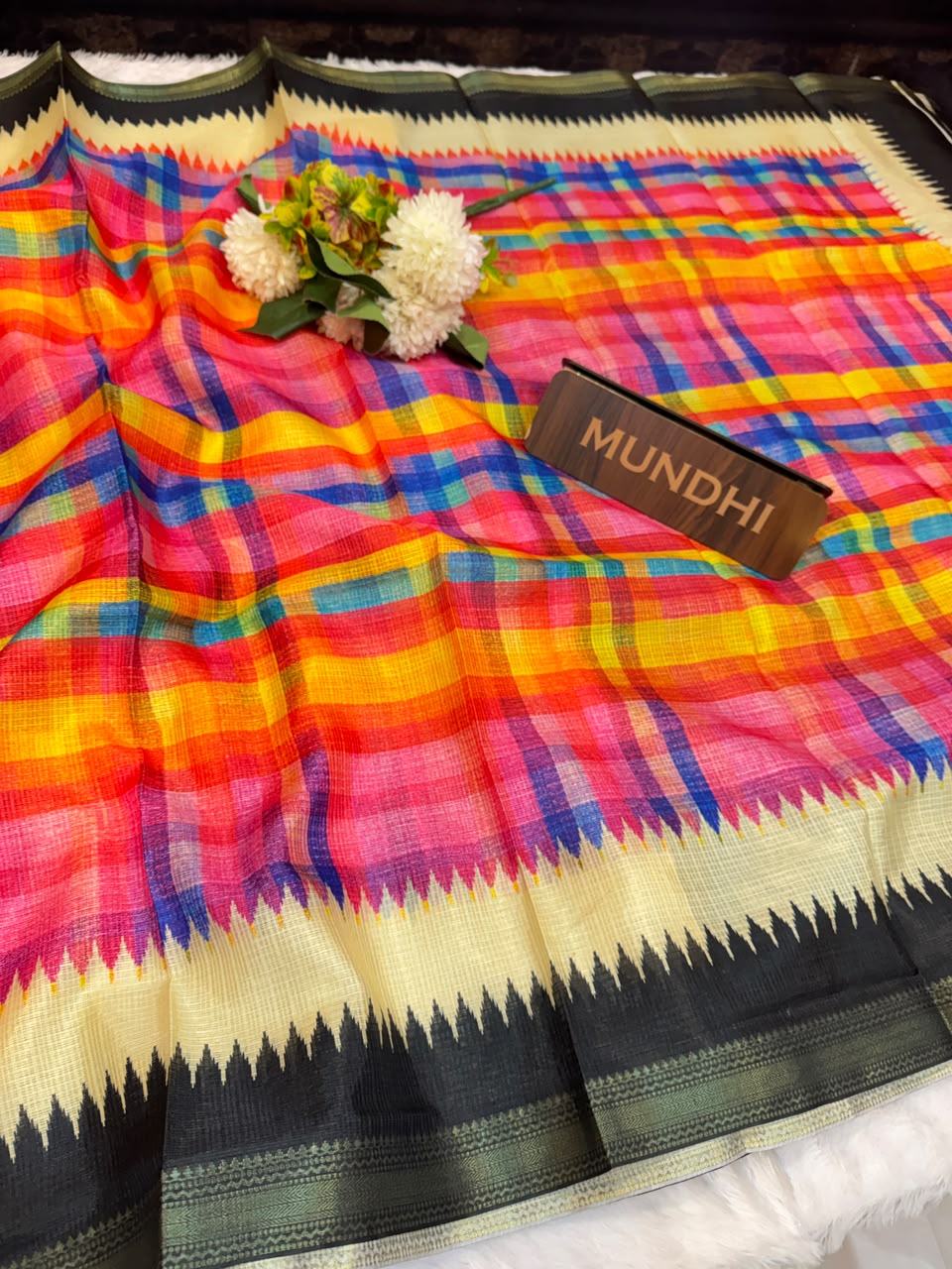 Kota Silk Fancy Saree with Checks Design| KTA03