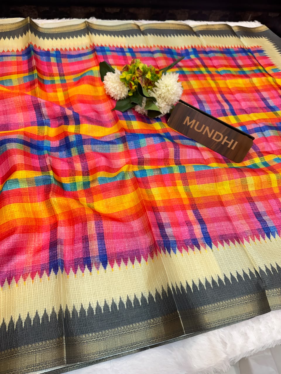 Kota Silk Fancy Saree with Checks Design| KTA04