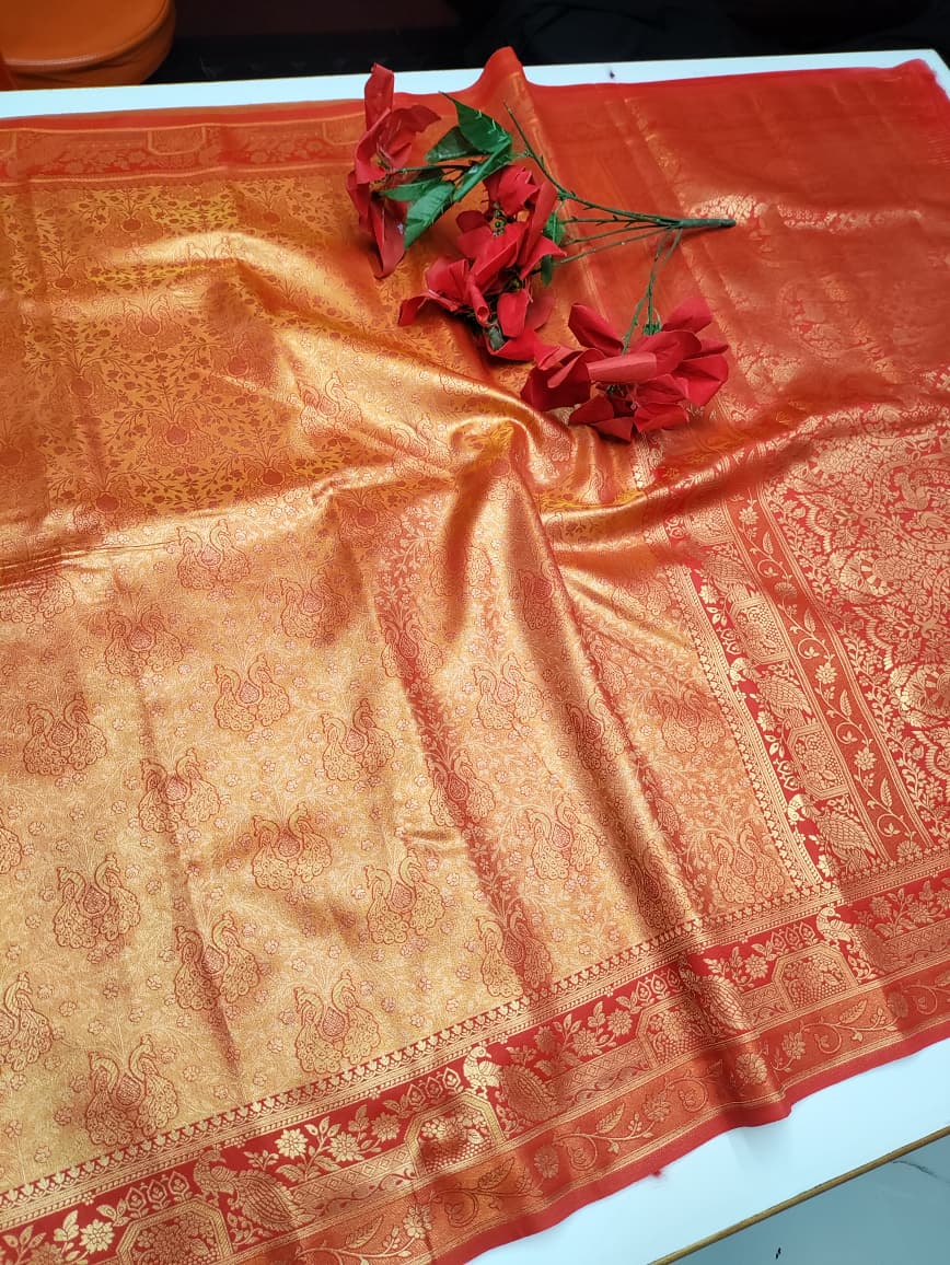 Kanji Tissue Saree KKK08